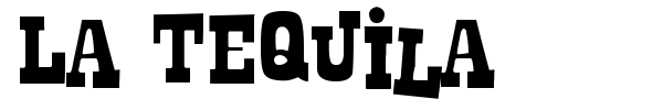 La Tequila font preview